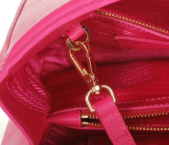 2014 Prada saffiano calfskin BN2308 rosered